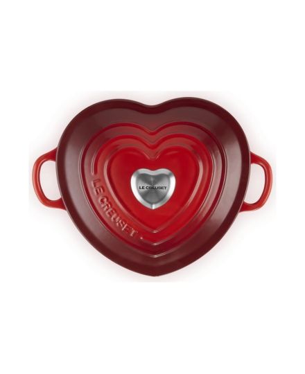 Le Creuset Cast Iron Heart Shaped Casserole with Heart Knob 20 cm | Le Creuset | Mimocook