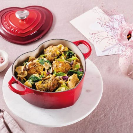 Le Creuset Cocotte Corazón de Hierro Fundido con Pomo en Forma de Corazón 20 cm | Le Creuset | Mimocook