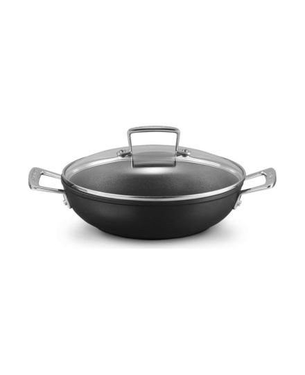 Le Creuset Toughened Non-Stick Shallow Casserole with Glass Lid | Le Creuset | Mimocook