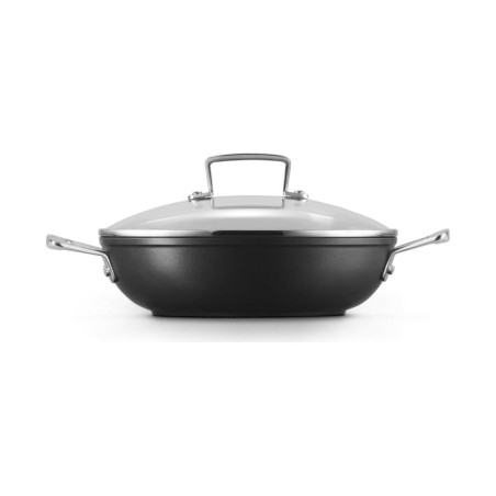 Le Creuset Cacerola Baja de Aluminio Antiadherente con Tapa de Vidrio | Le Creuset | Mimocook