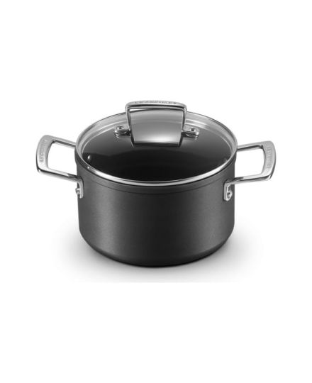 Le Creuset Faitout Anti-Adhérent Les Forgées avec Couvercle Verre | Le Creuset | Mimocook