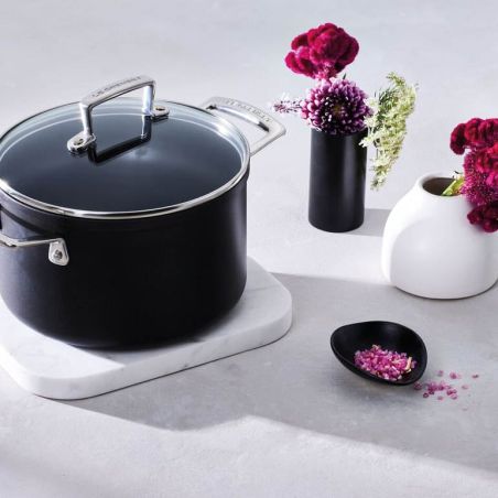 Le Creuset Caçarola Alta de Alumínio Antiaderente com Tampa de Vidro | Le Creuset | Mimocook