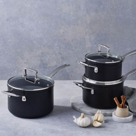 Le Creuset Toughened Non-Stick 3-piece Saucepan Set | Le Creuset | Mimocook