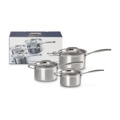 Le Creuset 3-ply Stainless Steel 5-piece Cookware Set | Le Creuset | Mimocook