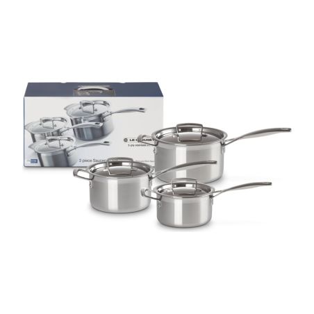 Le Creuset Set de 3 Tachos de Aço Inoxidável Classic | Le Creuset | Mimocook