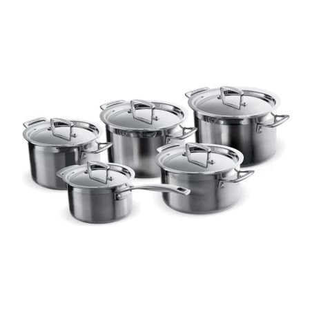 Le Creuset 3-ply Stainless Steel 5-piece Cookware Set | Le Creuset | Mimocook