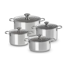 Le Creuset 4-teiliges Classic Edelstahl-Kochgeschirr-Set | Le Creuset | Mimocook