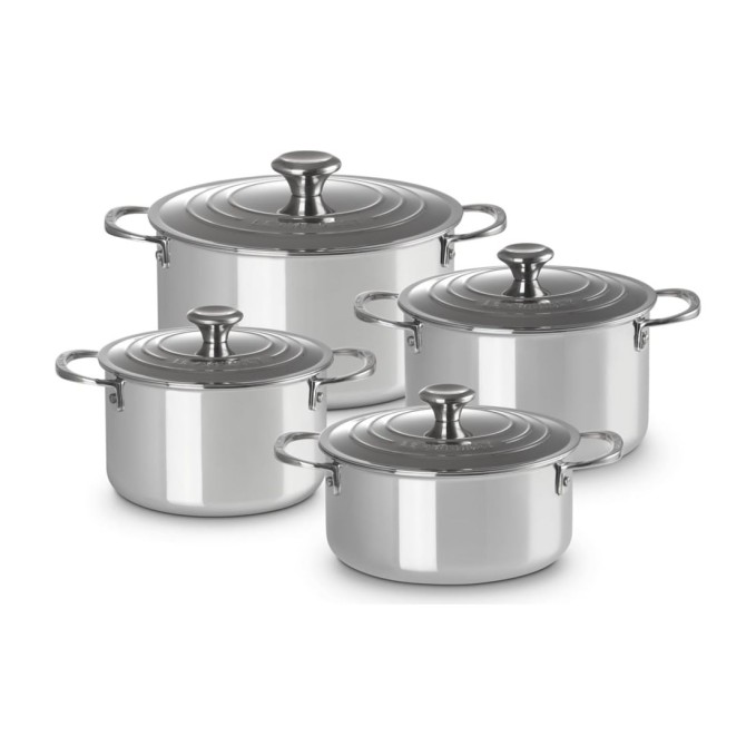 Set 4 pièces Inox Signature 3ply plus Le Creuset | Le Creuset | Mimocook