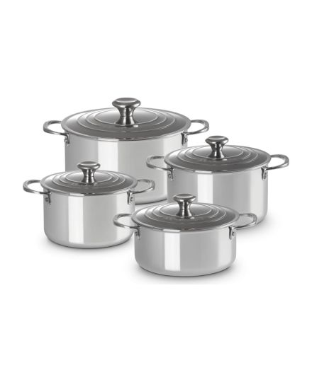 Trem de cozinha 4 peças em inox 3ply plus da Le Creuset | Le Creuset | Mimocook
