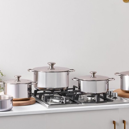 Le Creuset 5-teiliges Topfset aus 3-ply PLUS Edelstahl | Le Creuset | Mimocook