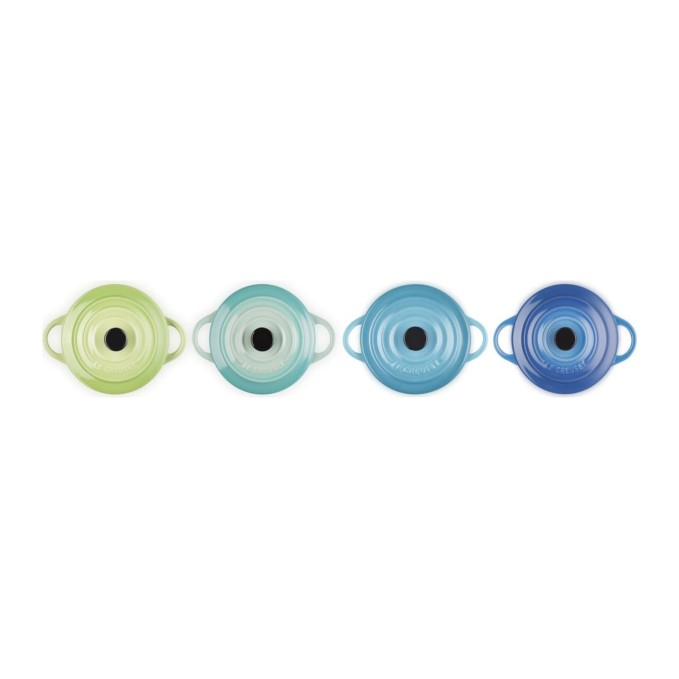 Le Creuset Set de 4 Mini Cocottes Brise Marine en Céramique | Le Creuset | Mimocook