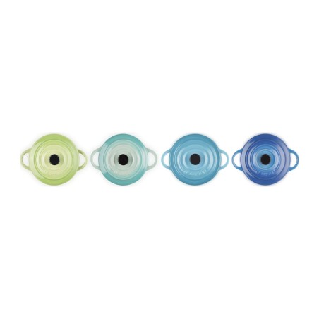 Le Creuset Set de 4 Mini Cocottes Brise Marine en Céramique | Le Creuset | Mimocook