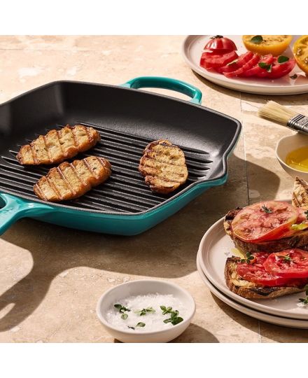 Le Creuset Grelha Grill Quadrada de Ferro Fundido 26 cm | Le Creuset | Mimocook