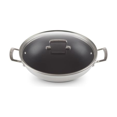 Le Creuset Wok de Aço Inoxidável Classic com Antiaderente 30 cm | Le Creuset | Mimocook