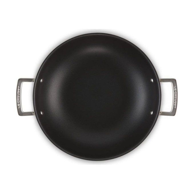 Le Creuset Wok Anti-Adhérent Inox Classique avec Couvercle Verre 30 cm | Le Creuset | Mimocook