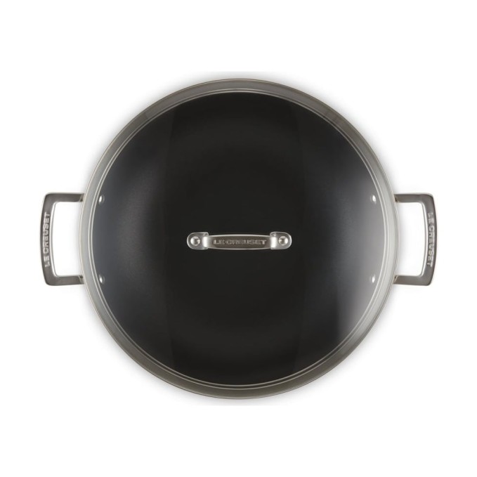 Le Creuset Wok Anti-Adhérent Inox Classique avec Couvercle Verre 30 cm | Le Creuset | Mimocook