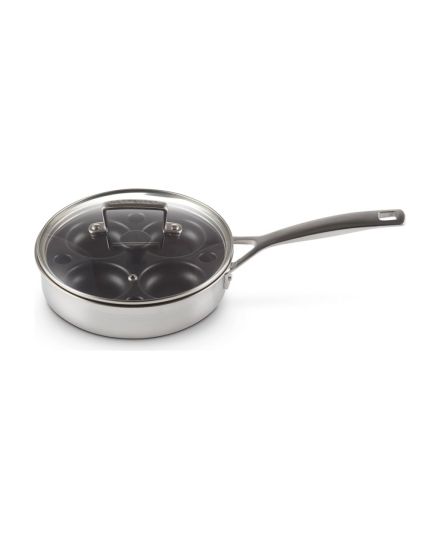 Le Creuset Sauté com Acessórios para Ovos de Aço Inoxidável Classic 20 cm | Le Creuset | Mimocook