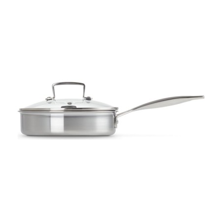 Le Creuset 3-ply Stainless Steel Uncoated Sauté Pan with Poaching Insert 20 cm | Le Creuset | Mimocook