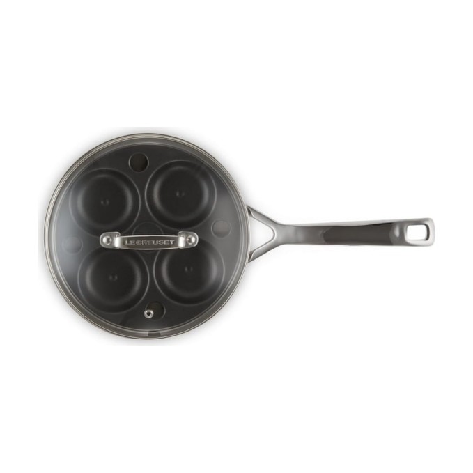 Le Creuset 3-ply Edelstahl-Sauteuse mit Einsatz zum Pochieren 20 cm | Le Creuset | Mimocook
