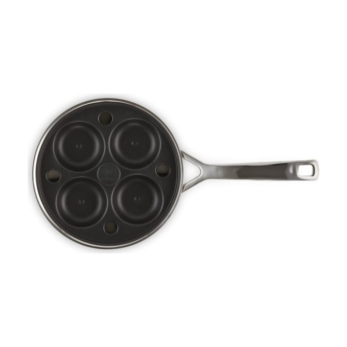 Le Creuset 3-ply Stainless Steel Uncoated Sauté Pan with Poaching Insert 20 cm | Le Creuset | Mimocook