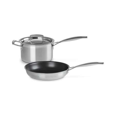 Le Creuset Classic 3-ply Stainless Steel 2-piece Starter Set | Le Creuset | Mimocook