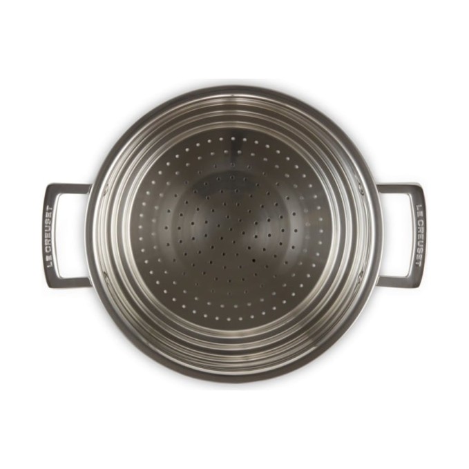 Le Creuset Vaporera Grande de Acero Inoxidable con Tapa de Cristal | Le Creuset | Mimocook