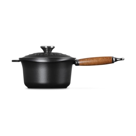 Le Creuset Casserole en Fonte Émaillée avec Manche en Bois 18 cm | Le Creuset | Mimocook