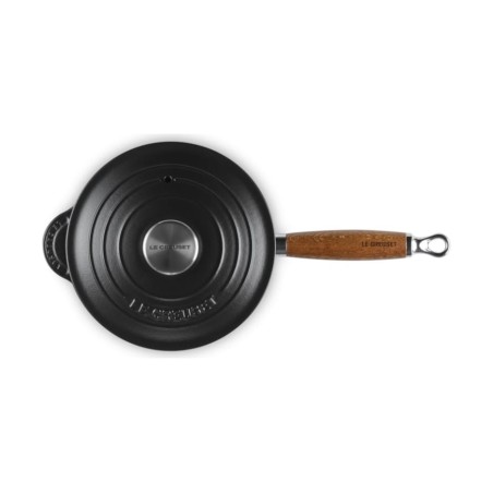 Le Creuset Casserole en Fonte Émaillée avec Manche en Bois 18 cm | Le Creuset | Mimocook