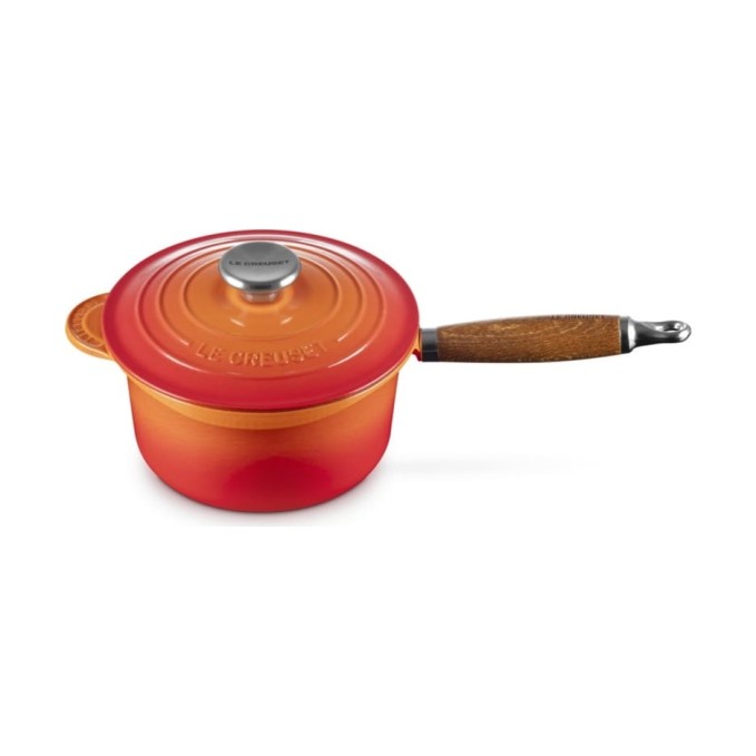 Le Creuset Cast Iron Saucepan with Wooden Handle 18 cm | Le Creuset | Mimocook