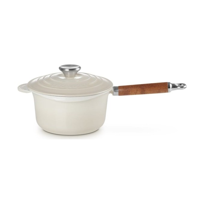 Le Creuset Casserole en Fonte Émaillée avec Manche en Bois 18 cm | Le Creuset | Mimocook