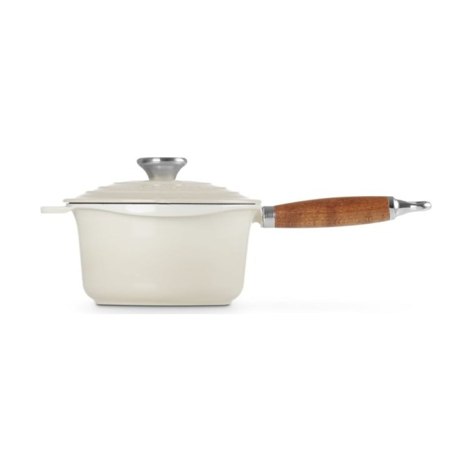 Le Creuset Cast Iron Saucepan with Wooden Handle 18 cm | Le Creuset | Mimocook