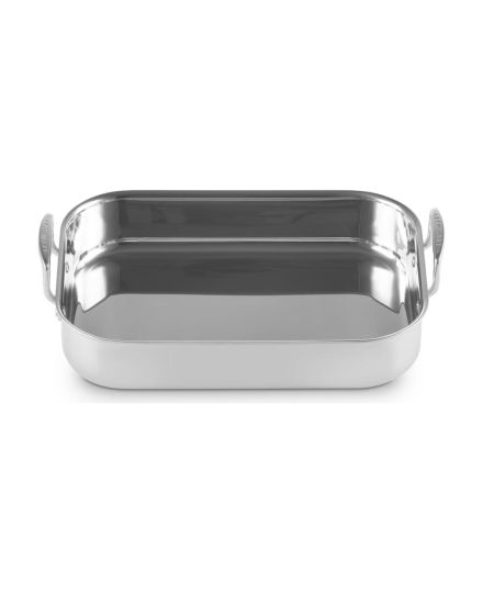 Le Creuset Tabuleiro Assador Retangular de Aço Inoxidável Classic 35 cm | Le Creuset | Mimocook