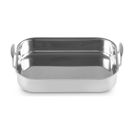 Le Creuset Tabuleiro Assador Retangular de Aço Inoxidável Classic 35 cm | Le Creuset | Mimocook