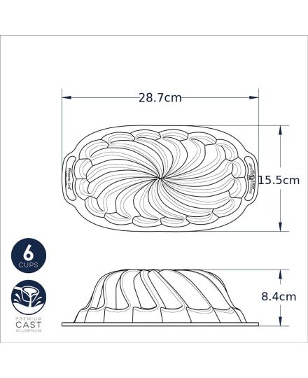 Nordic Ware Molde Pirouette Loaf Pan | Nordic Ware | Mimocook