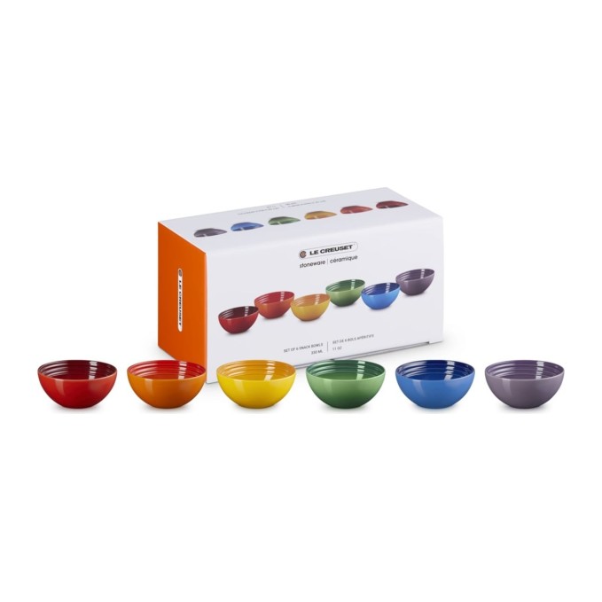 Le Creuset Set de 6 Cuencos de Cerámica Arcoíris | Le Creuset | Mimocook
