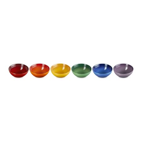 Le Creuset 6er-Set Müslischalen Regenbogen aus Steinzeug 16 cm | Le Creuset | Mimocook