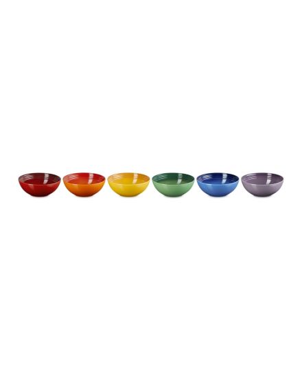 Le Creuset 6er-Set Müslischalen Regenbogen aus Steinzeug 16 cm | Le Creuset | Mimocook