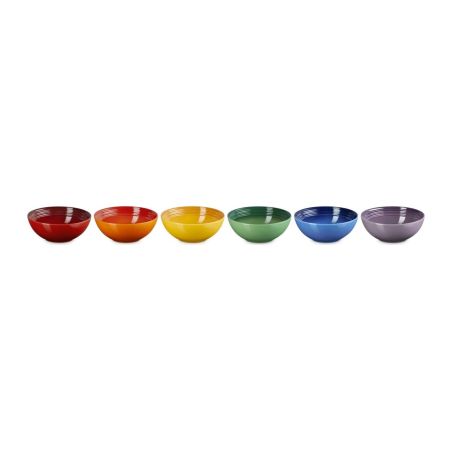 Le Creuset 6er-Set Müslischalen Regenbogen aus Steinzeug 16 cm | Le Creuset | Mimocook