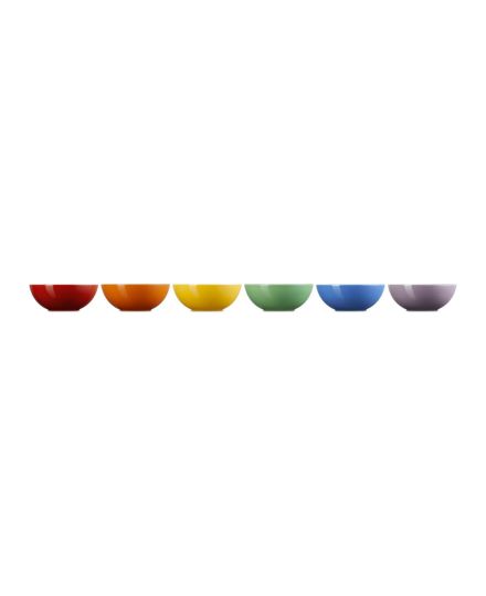 Le Creuset 6er-Set Müslischalen Regenbogen aus Steinzeug 16 cm | Le Creuset | Mimocook
