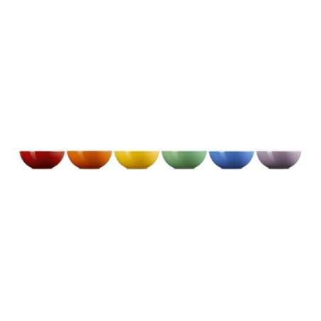 Le Creuset Stoneware Rainbow Set of 6 Cereal Bowls 16 cm | Le Creuset | Mimocook