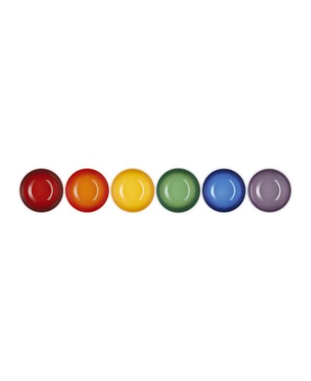 Le Creuset Set de 6 Tigelas Arco-Íris em Cerâmica para Cereal 16 cm | Le Creuset | Mimocook