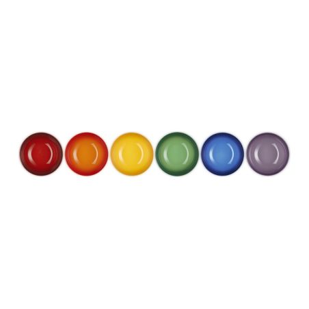 Le Creuset 6er-Set Müslischalen Regenbogen aus Steinzeug 16 cm | Le Creuset | Mimocook
