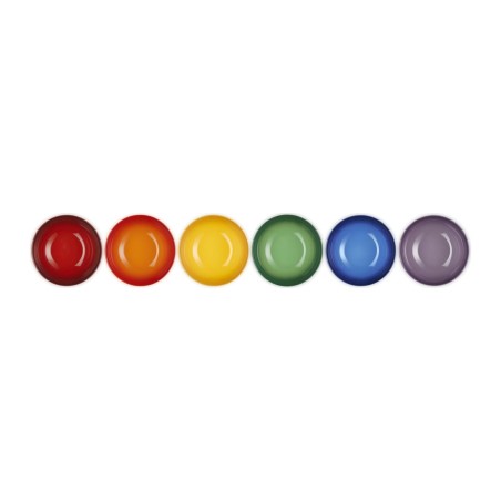 Le Creuset Stoneware Rainbow Set of 6 Cereal Bowls 16 cm | Le Creuset | Mimocook