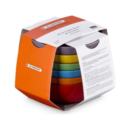 Le Creuset Set de 6 Tigelas Arco-Íris em Cerâmica para Cereal 16 cm | Le Creuset | Mimocook