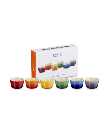 Le Creuset Set de 6 Ramequins Arco-Íris em Cerâmica | Le Creuset | Mimocook