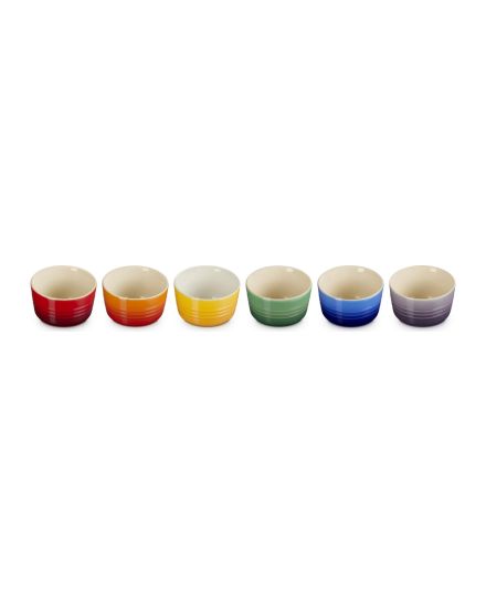 Le Creuset Set de 6 Ramequins Arco-Íris em Cerâmica | Le Creuset | Mimocook