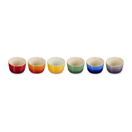 Le Creuset Set de 6 Ramequins Arco-Íris em Cerâmica | Le Creuset | Mimocook