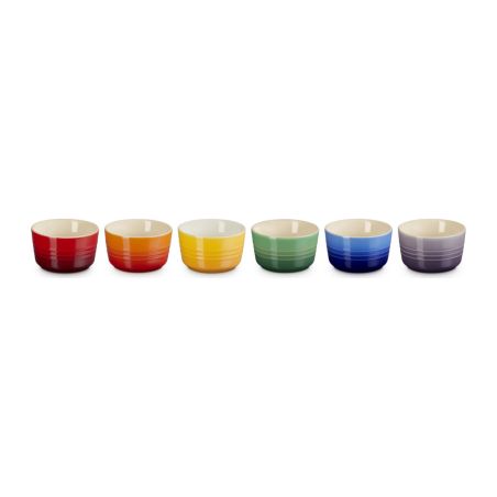 Le Creuset Set de 6 Ramequins Arco-Íris em Cerâmica | Le Creuset | Mimocook