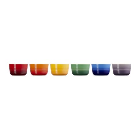 Le Creuset Set de 6 Ramequins Arco-Íris em Cerâmica | Le Creuset | Mimocook