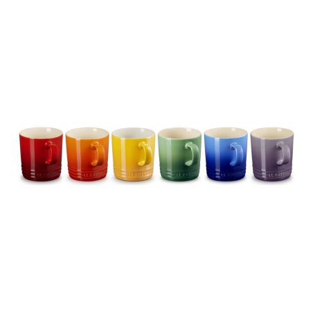 Le Creuset Set de 6 Canecas de Café Arco-Íris em Cerâmica 0,35 L | Le Creuset | Mimocook